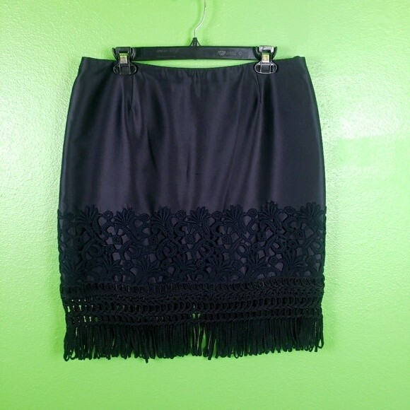Chetta B Black Asymmetrical Skirt - Picture 1 of 10